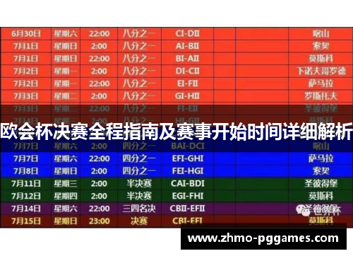 欧会杯决赛全程指南及赛事开始时间详细解析
